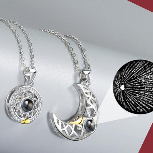 Collar de pareja Sol y Luna